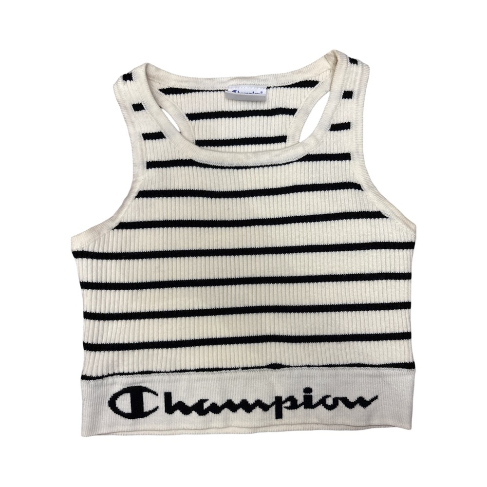 Champion Striped Crop Top - size S